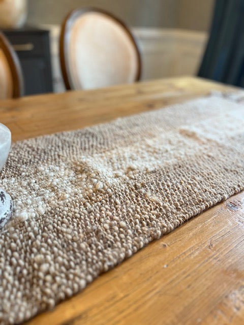 Hand Woven Wool Throw/Table Runner