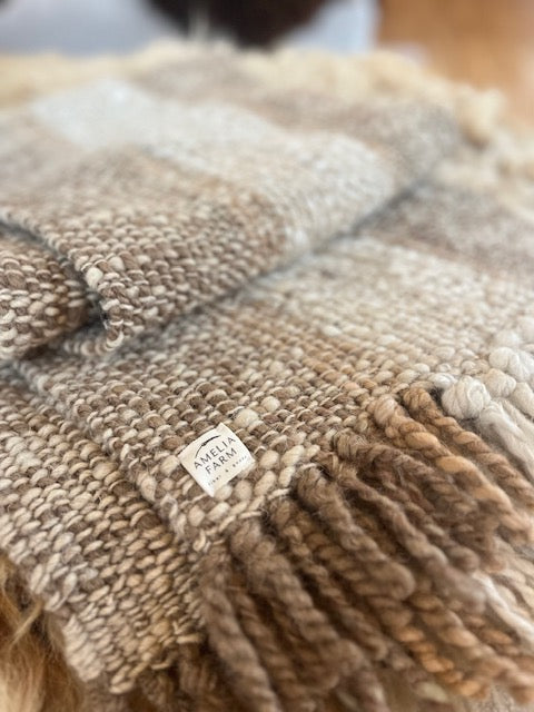Hand Woven Wool Throw/Table Runner