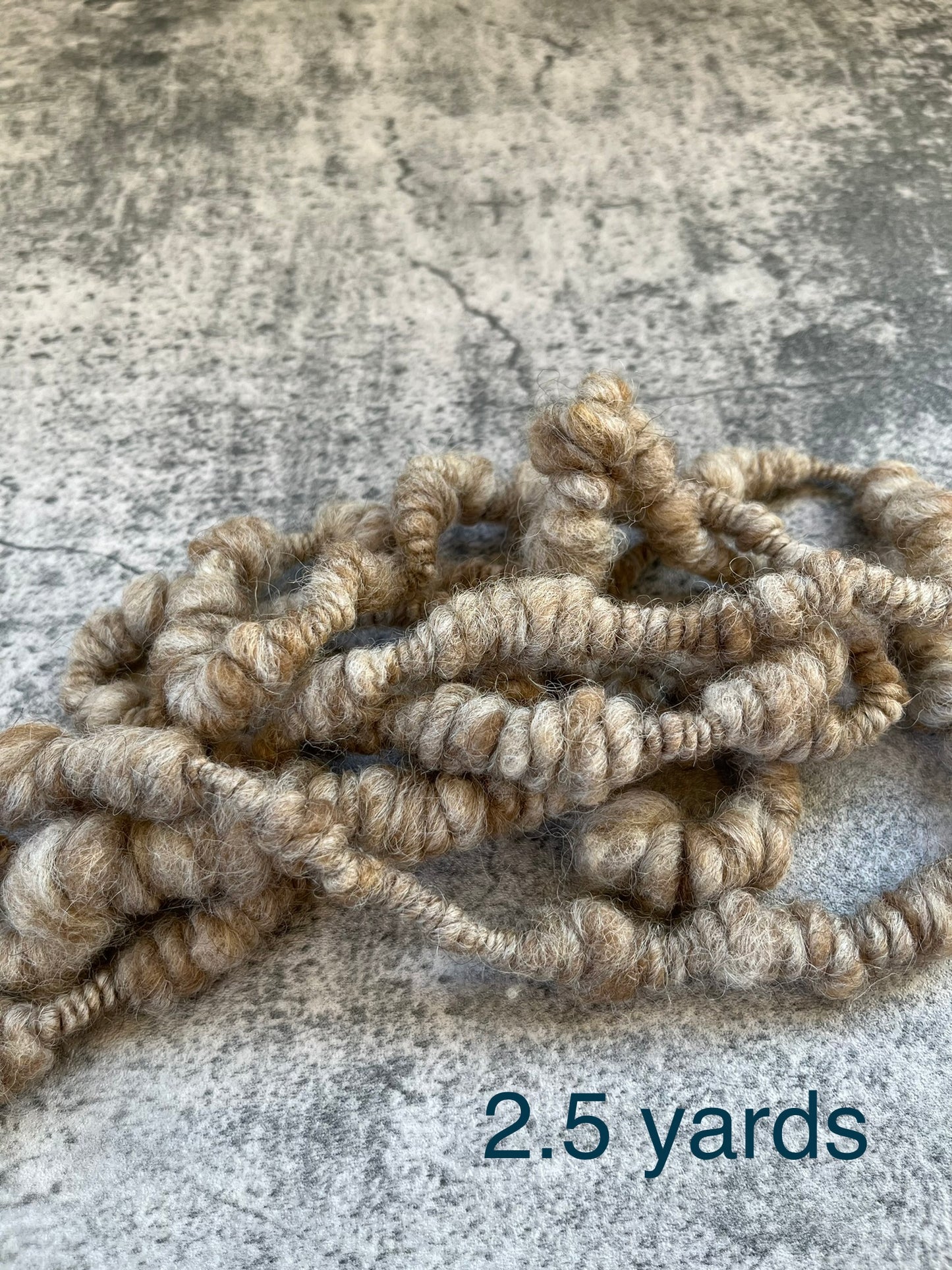 Hand Spun Art Yarn- Pinks and Neutrals