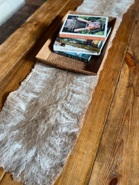 Hand Felted Wool Table Runner