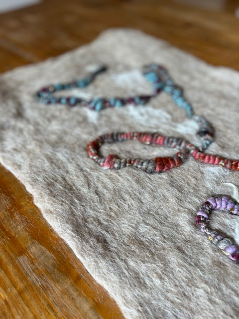 Hand Felted Wool Table Runner