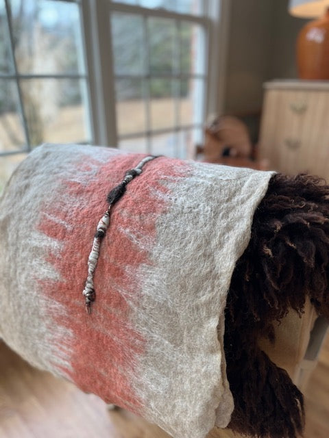 Hand Felted Wool Table Runner
