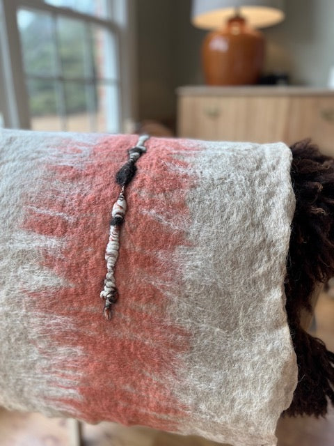 Hand Felted Wool Table Runner