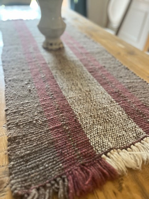 Hand Woven Wool Throw/Table Runner