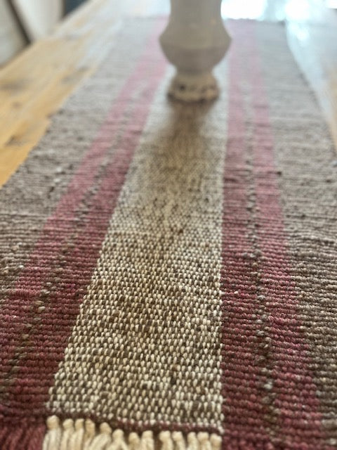 Hand Woven Wool Throw/Table Runner