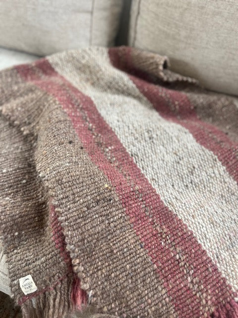 Hand Woven Wool Throw/Table Runner