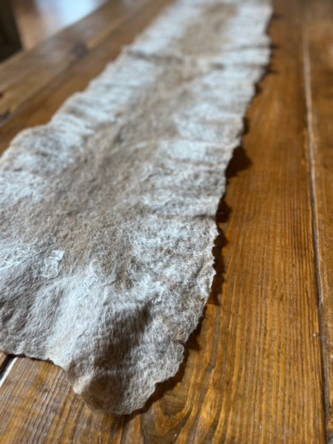 Hand Felted Wool Table Runner