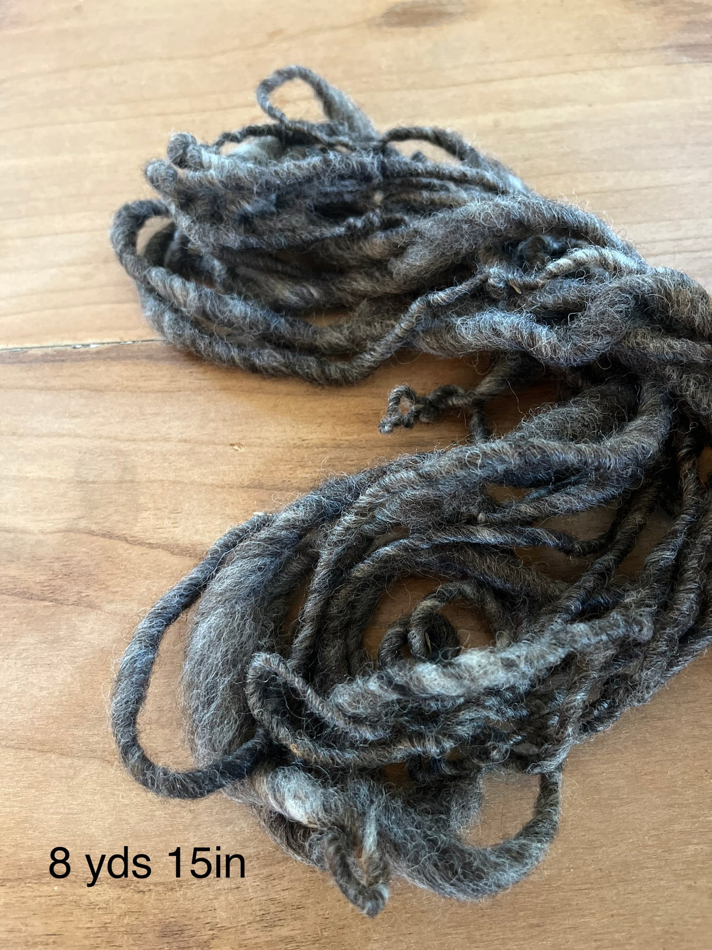 Hand Spun Art Yarn- Neutral Greys