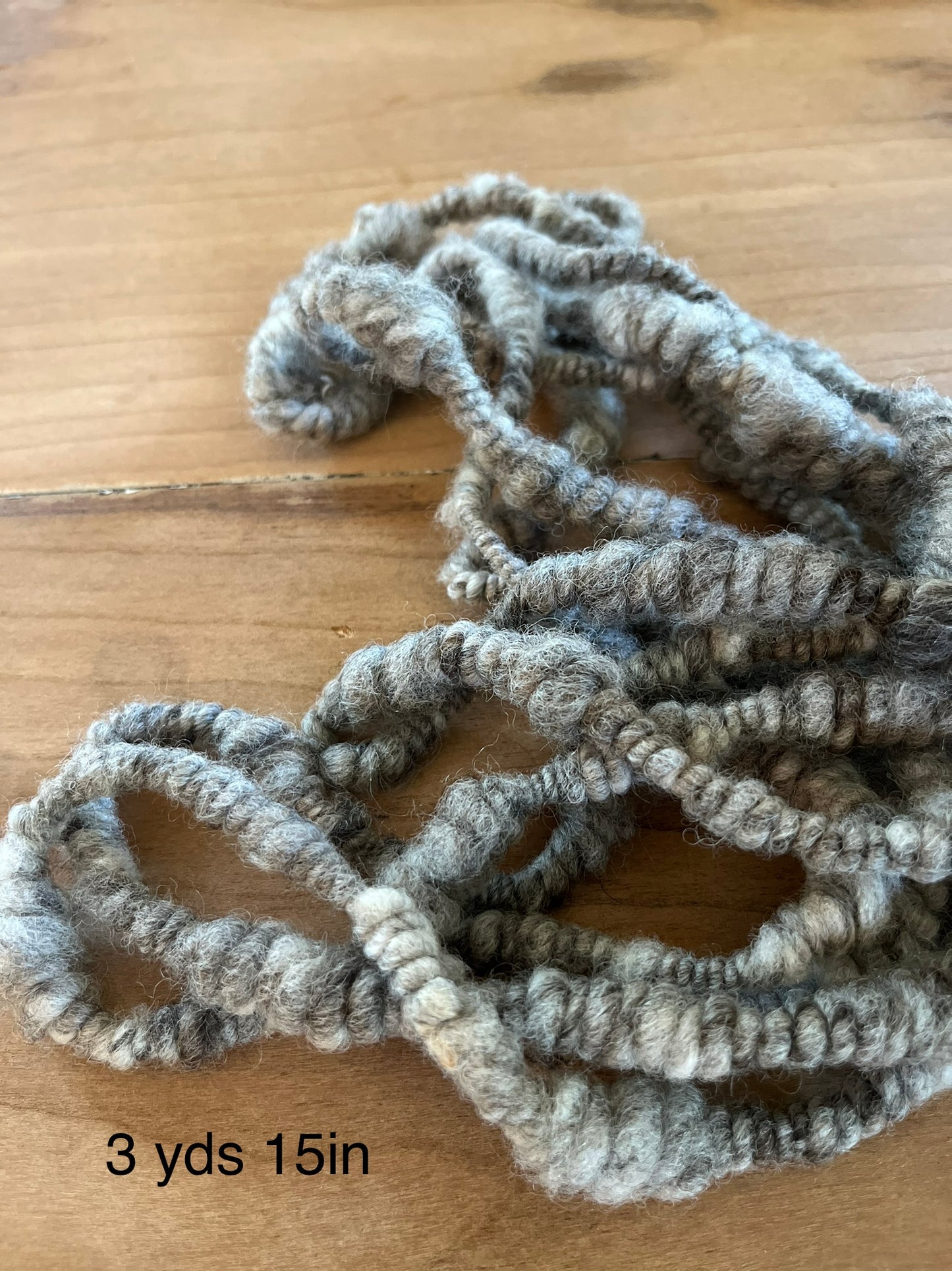 Hand Spun Art Yarn- Neutral Greys