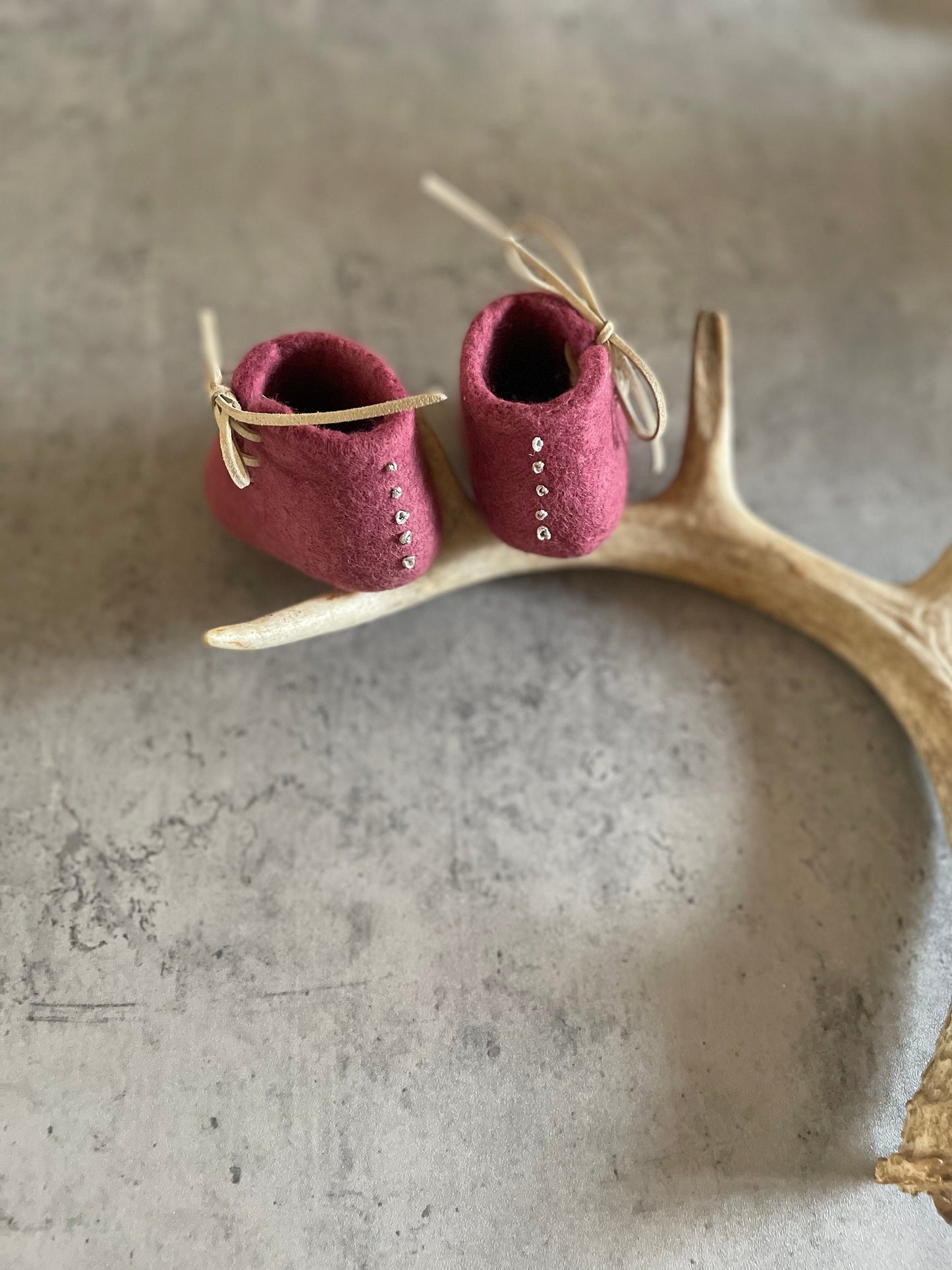 The Piedmont: Handmade Felted Wool Baby Booties For Infants