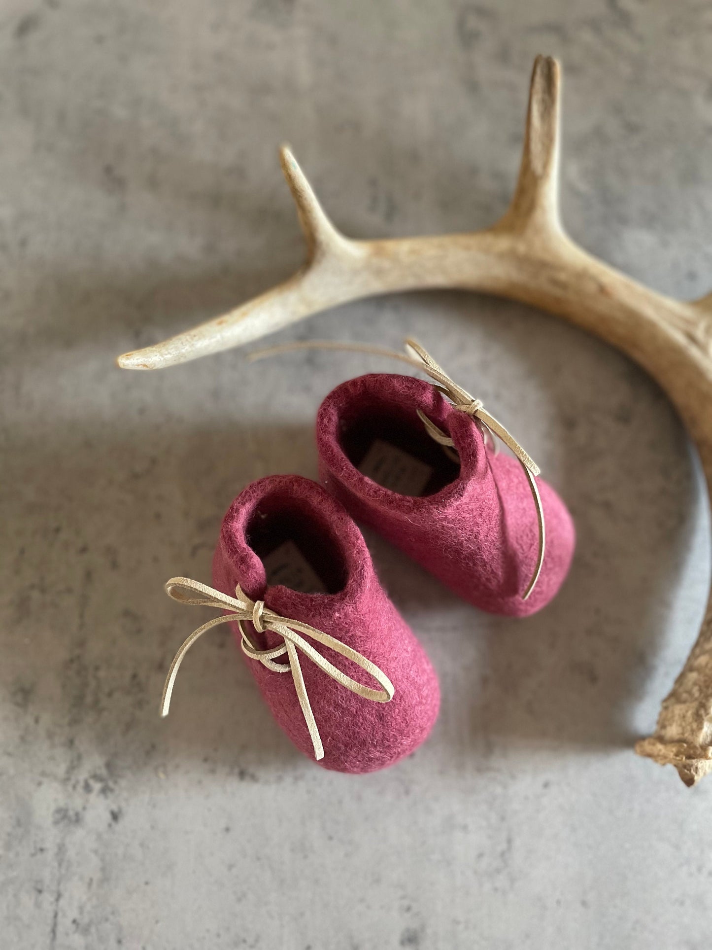 The Piedmont: Handmade Felted Wool Baby Booties For Infants