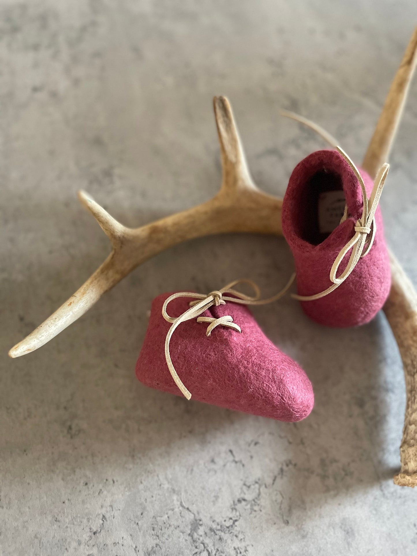 The Piedmont: Handmade Felted Wool Baby Booties For Infants