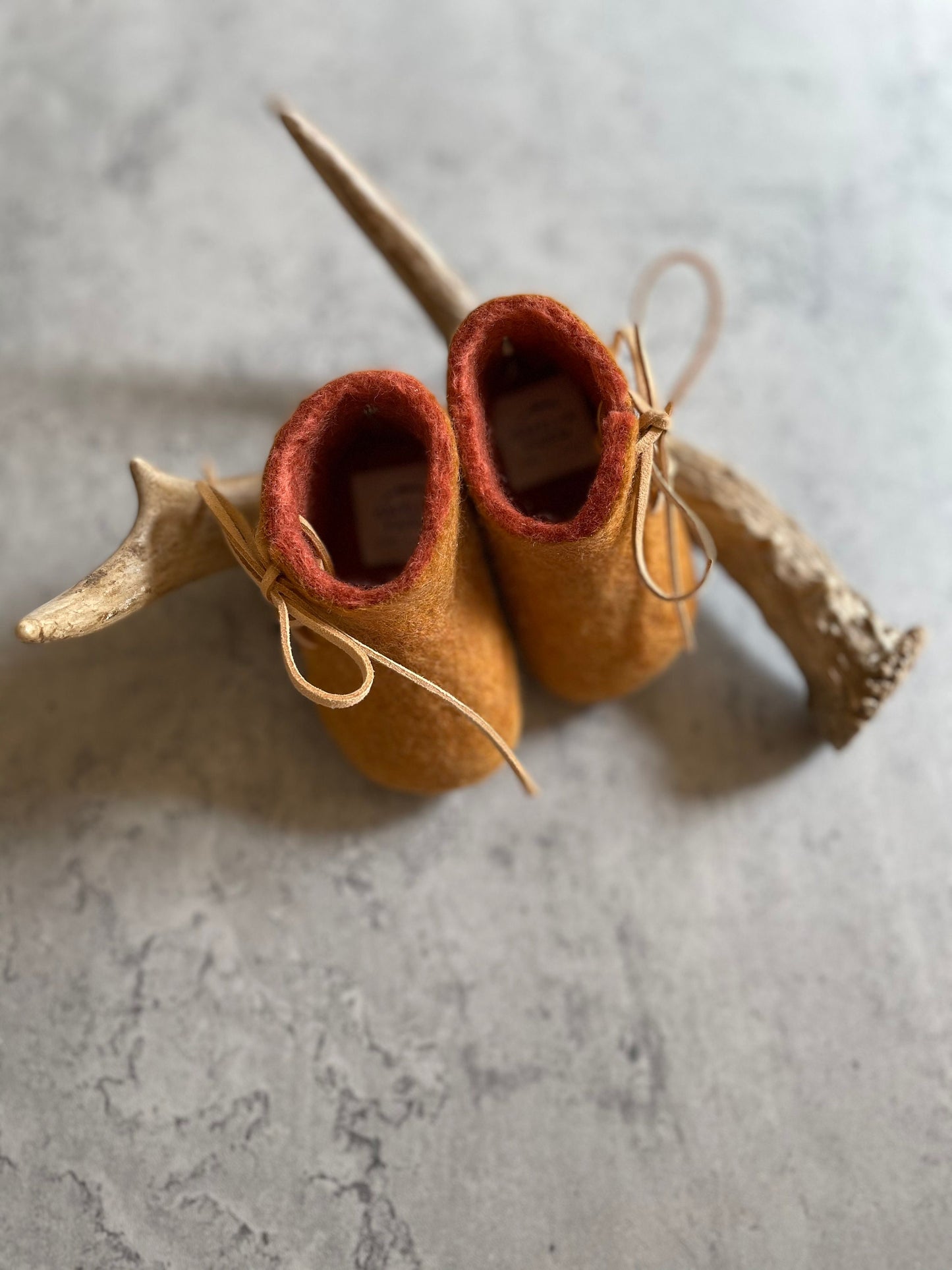 The Piedmont: Handmade Felted Wool Baby Booties For Infants