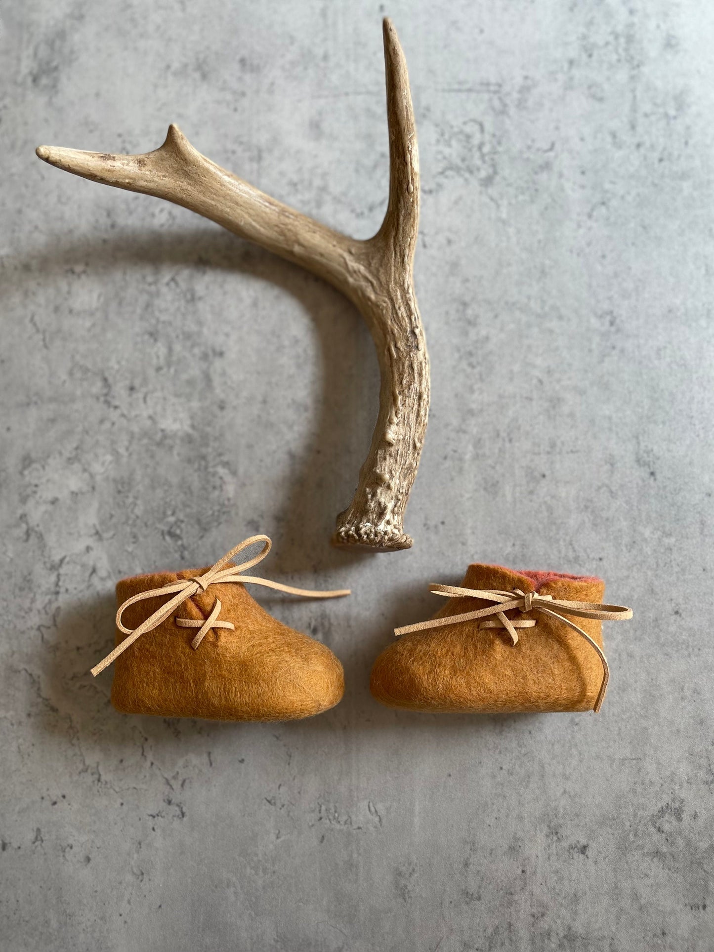 The Piedmont: Handmade Felted Wool Baby Booties For Infants