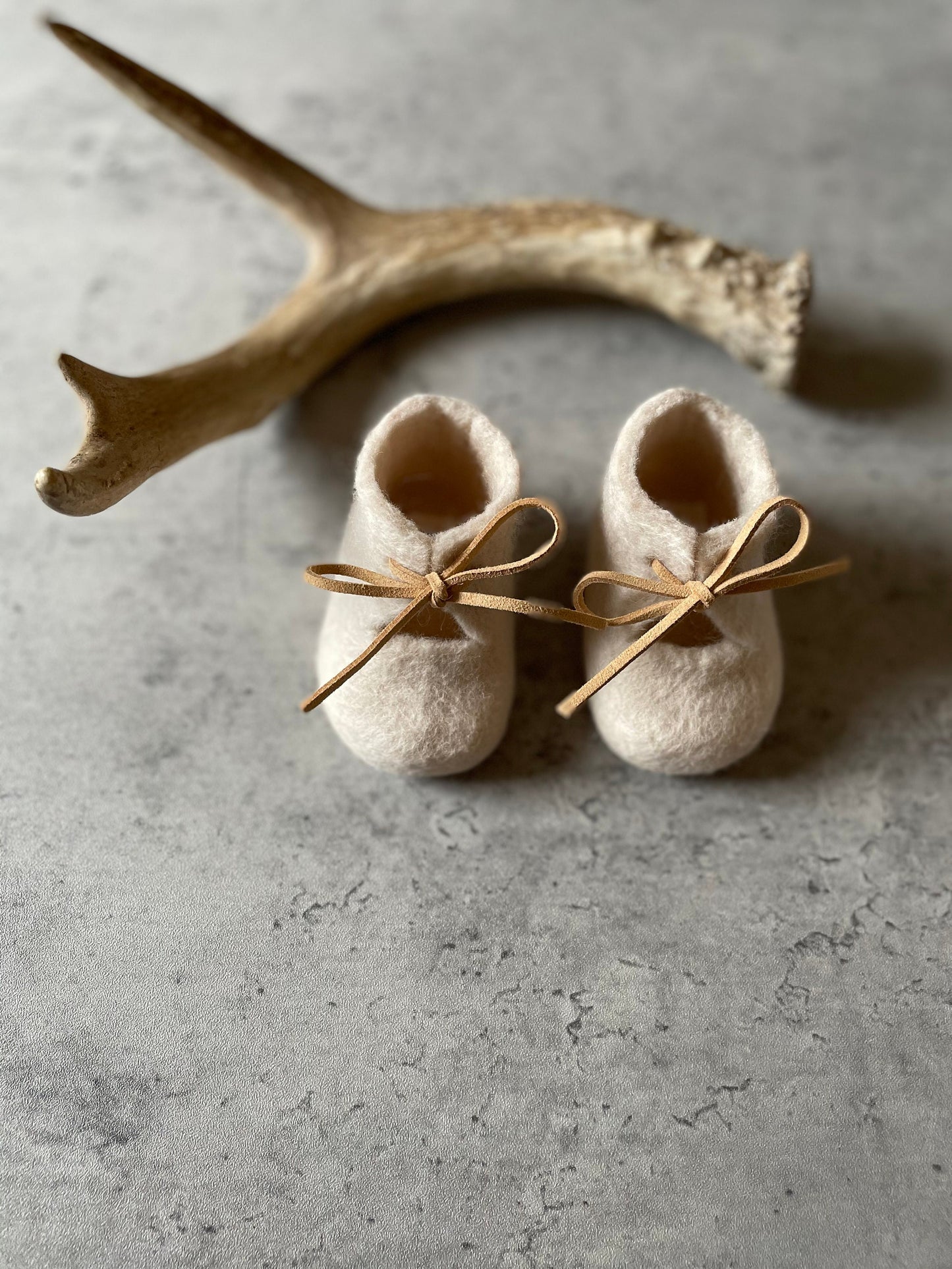 The Roots: Handmade Felted Wool Baby Booties For Infants