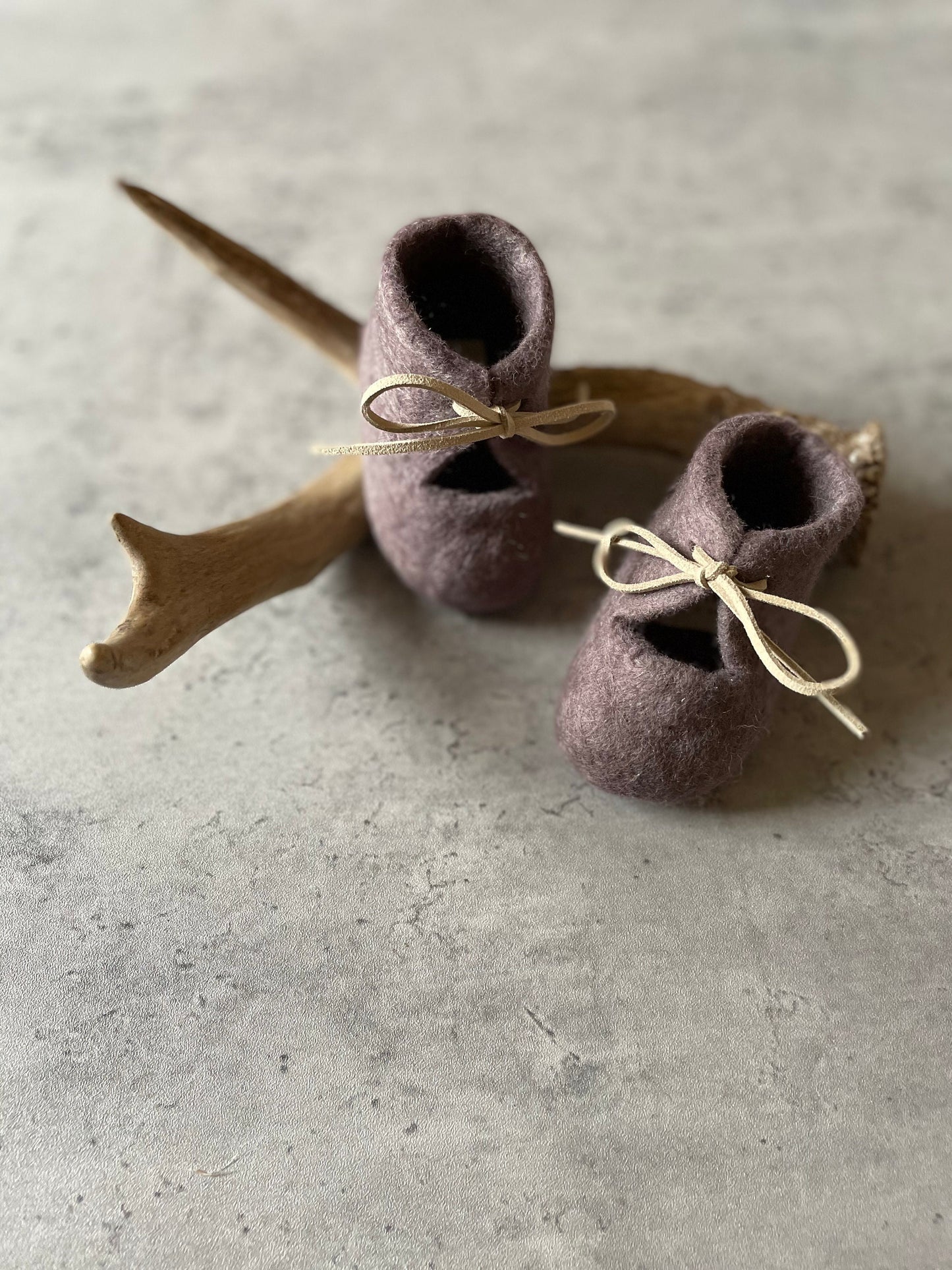 The Roots: Handmade Felted Wool Baby Booties For Infants