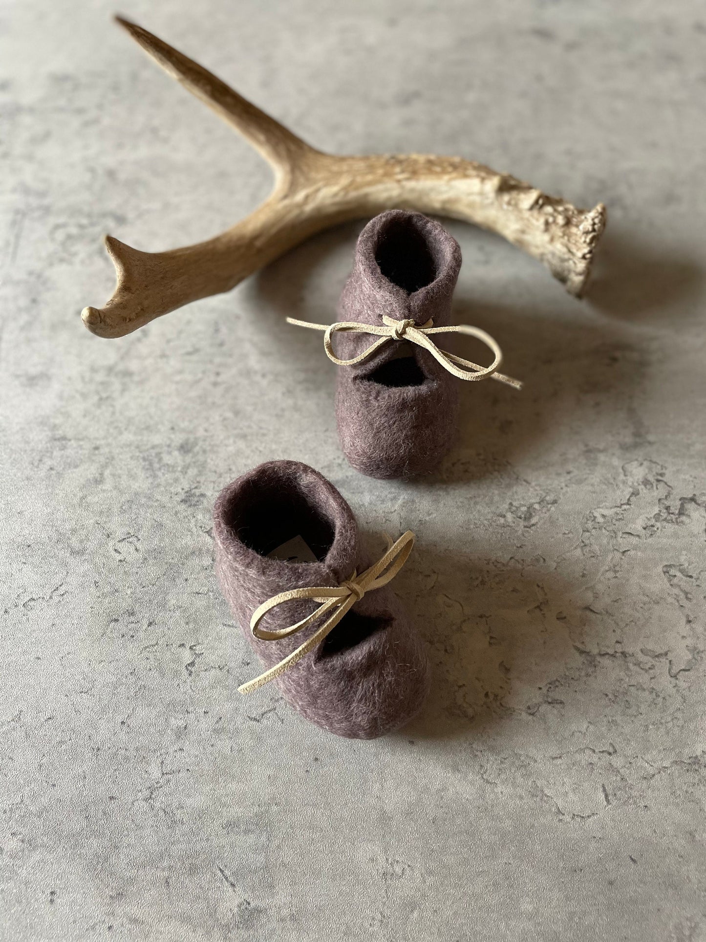 The Roots: Handmade Felted Wool Baby Booties For Infants