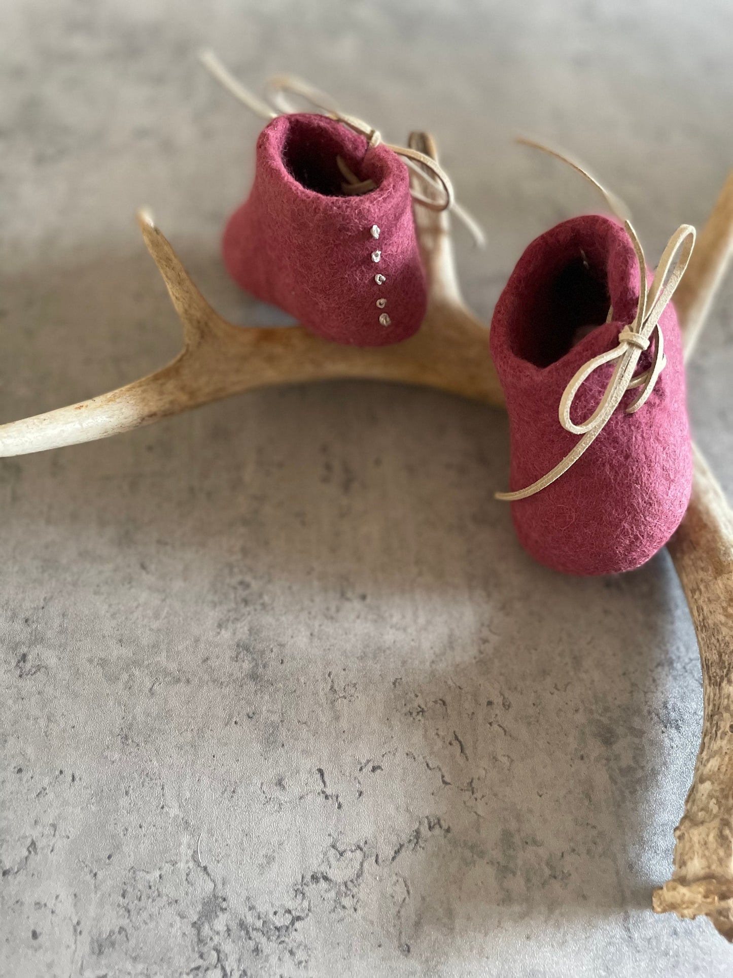 The Piedmont: Handmade Felted Wool Baby Booties For Infants