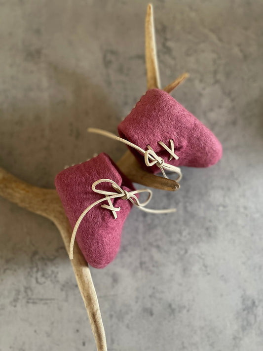 The Piedmont: Handmade Felted Wool Baby Booties For Infants