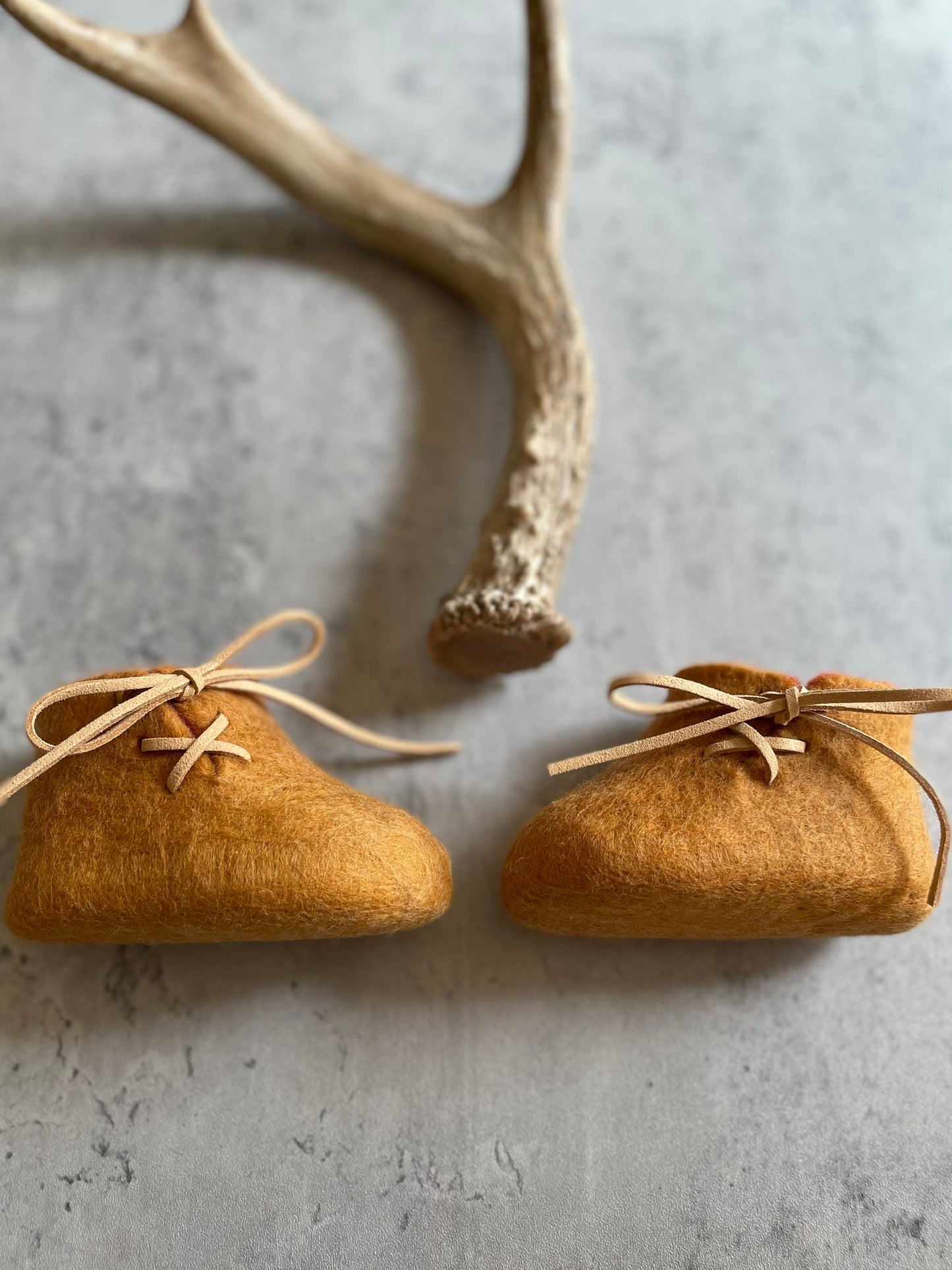 The Piedmont: Handmade Felted Wool Baby Booties For Infants