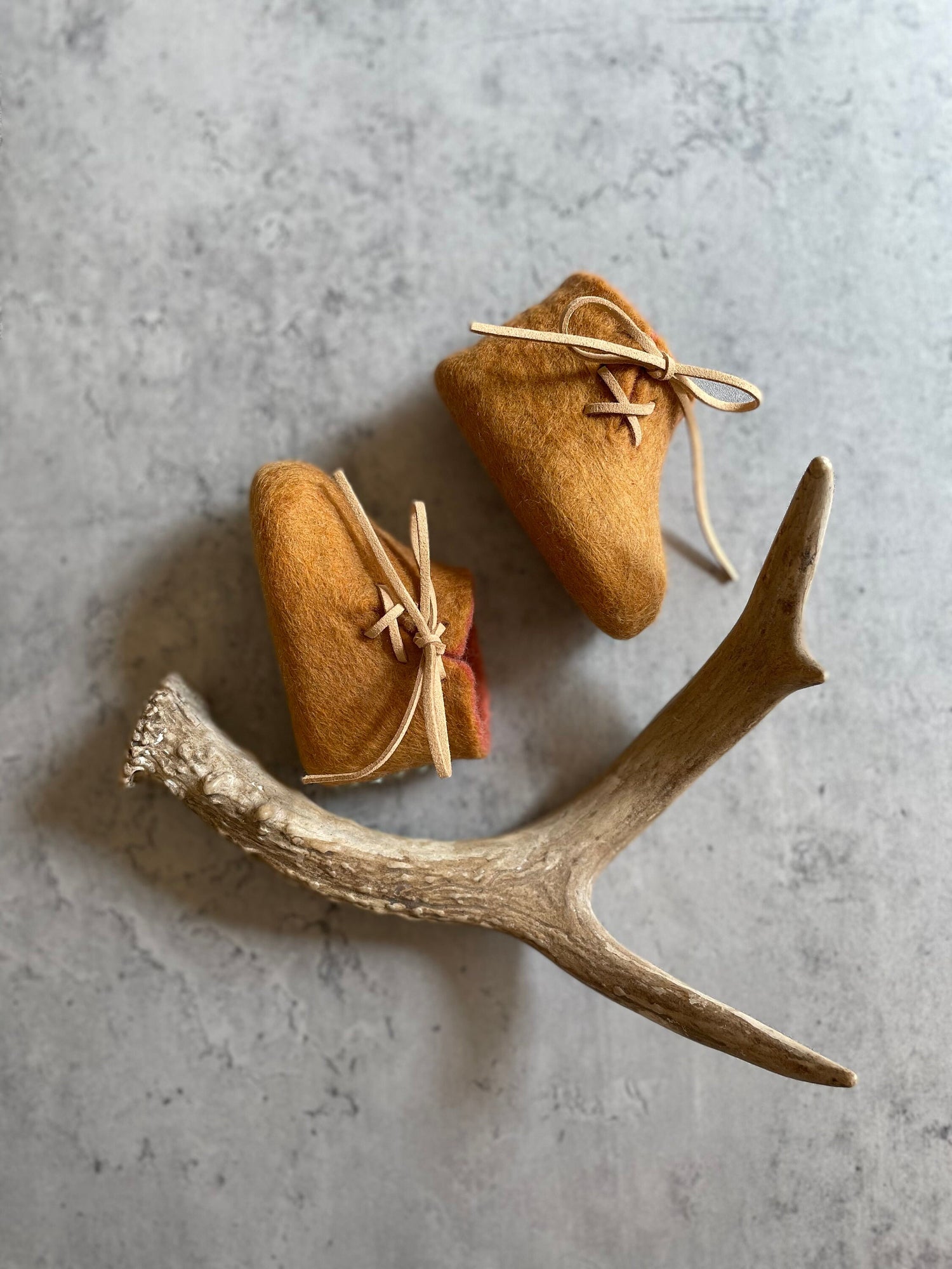 Felted Heirloom Baby Shoes