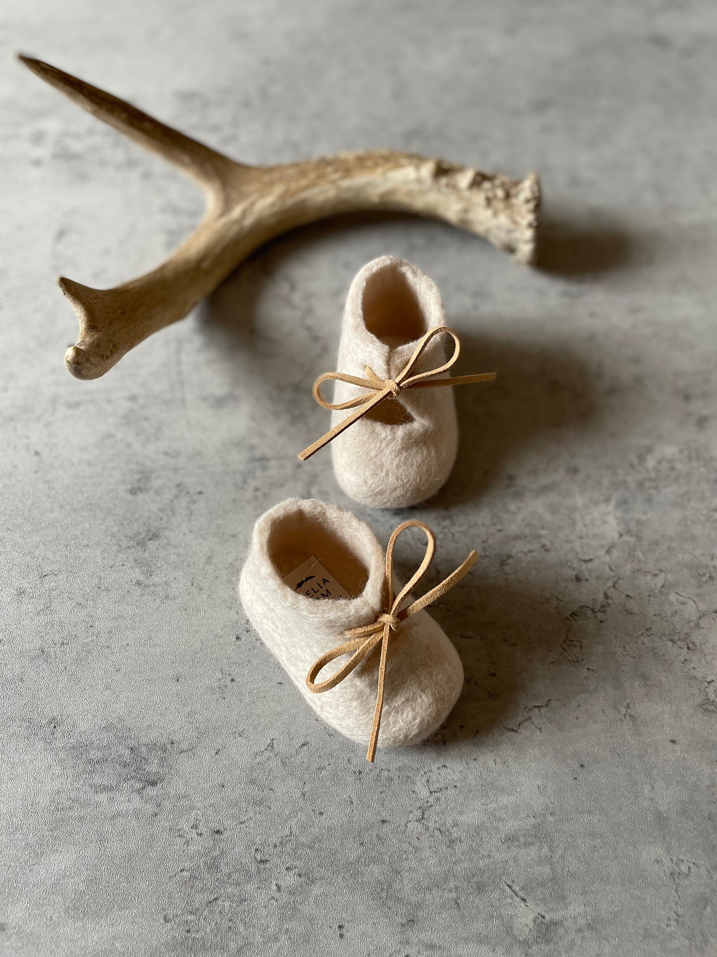 The Roots: Handmade Felted Wool Baby Booties For Infants