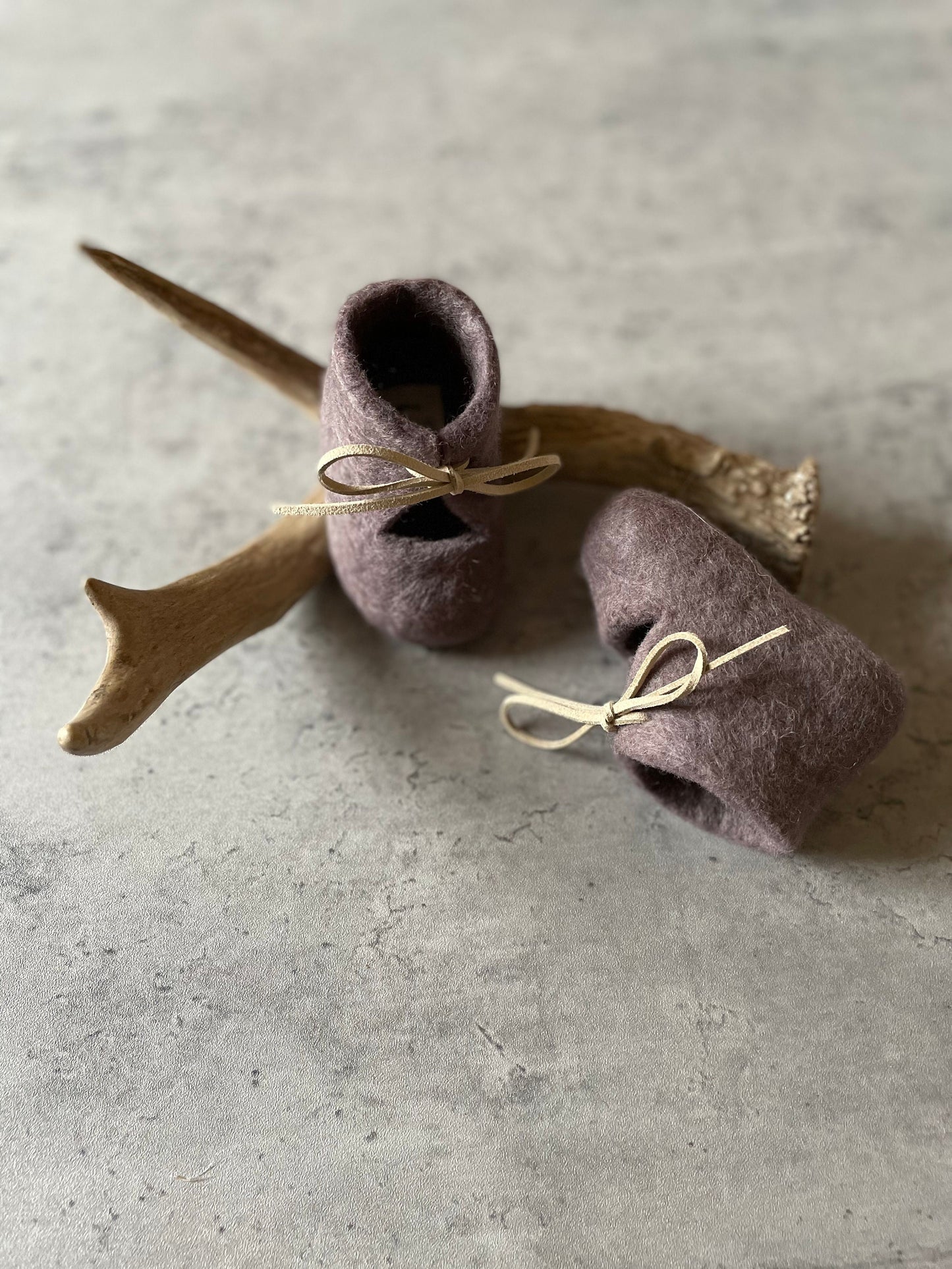 The Roots: Handmade Felted Wool Baby Booties For Infants