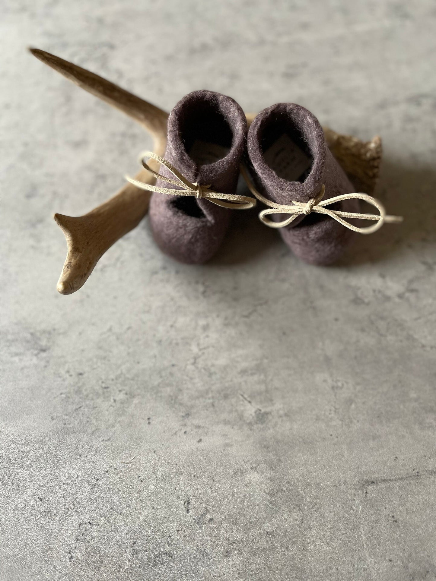 The Roots: Handmade Felted Wool Baby Booties For Infants